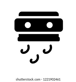 drying hands icon. Trendy drying hands logo concept on white background from Hygiene collection. Suitable for use on web apps, mobile apps and print media.