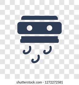 drying hands icon. Trendy drying hands logo concept on transparent background from Hygiene collection