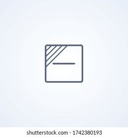 Drying horizontally in the shadow, vector best gray line icon on white background, EPS 10