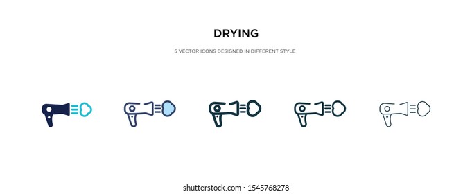 drying icon in different style vector illustration. two colored and black drying vector icons designed in filled, outline, line and stroke style can be used for web, mobile, ui
