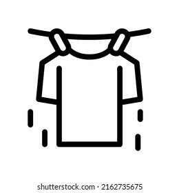 drying line icon illustration vector graphic