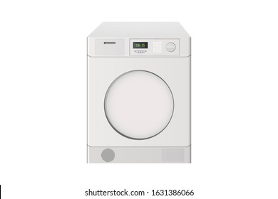The drying machine. Vector illustration. Household equipment.