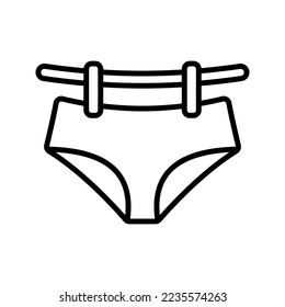 Icono de secado de ropa interior. inicio de sesión para concepto móvil y diseño web. ilustración vectorial