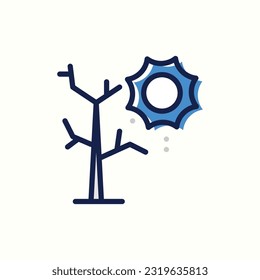 dryness icon, isolated blue icon in light background, perfect for blog, logo, graphic design, social media, UI, mobile app