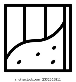 Drywall cement icon outline vector. Dry painter. Worker wall