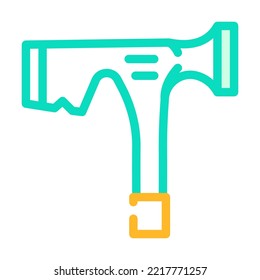 drywall hammer color icon vector. drywall hammer sign. isolated symbol illustration