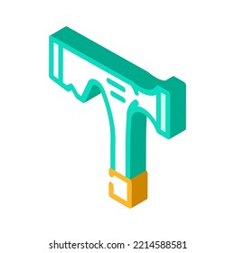 drywall hammer isometric icon vector. drywall hammer sign. isolated symbol illustration