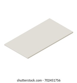 Drywall icon. Isometric illustration of drywall vector icon for web