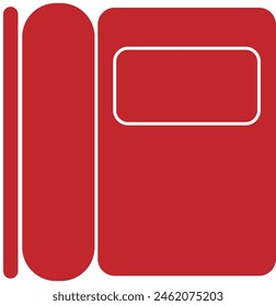 Drywall repair the red color icon eps format