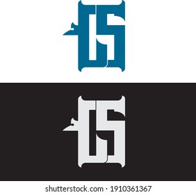 Logo de la carta creativa DS sólo para tu empresa