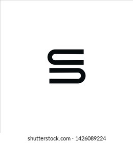 DS D S Blue Letter Logo Design