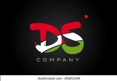 DS D S letter logo combination alphabet vector creative company icon design template modern