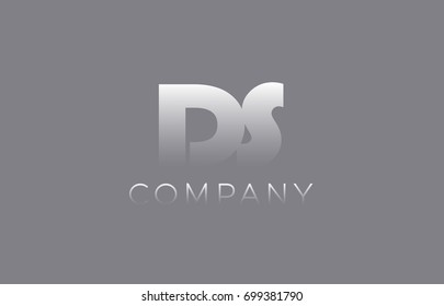 DS D S letter logo combination pastel blue alphabet vector creative company icon design template modern