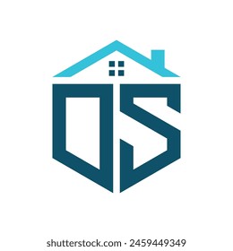 DS House Logo Design Template. Letter DS Logo for Real Estate, Construction or any House Related Business