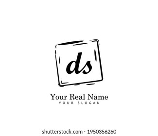DS Initial beauty monogram logo vector