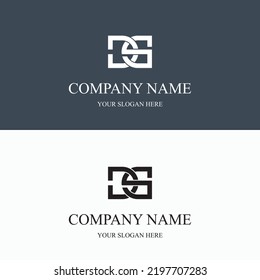 DS initial letter Logo Clothing modern minimalist urban creative Fashion brand Luxury Logo template. DS business monogram streetwear photography boutique apparel versatile Modern concept Logo.