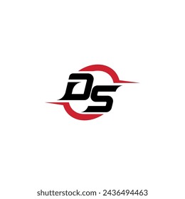 DS initial logo cool and stylish concept for esport or gaming logo as your inspirational