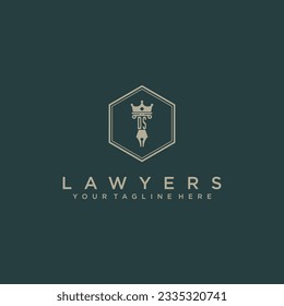 DS initials design modern legal attorney law firm lawyer advocate consultancy business logo vector