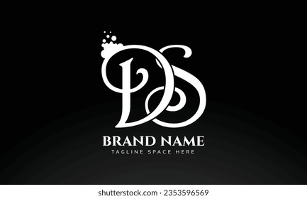 DS initials letter logo design templates