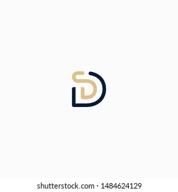 ds initials logo designs vector template