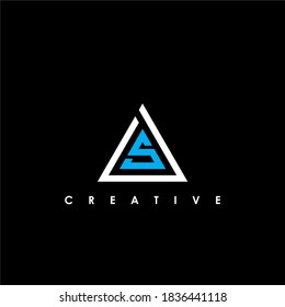 DS Letter Initial Logo Design Template Vector Illustration	
