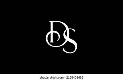DS Letter Initial Logo Design Template Vector Illustration