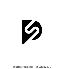 DS Letter Initial Logo Design Template Vector Illustration