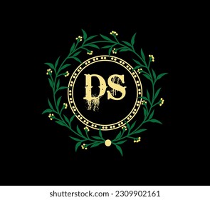 DS letter logo design with a circle shape. DS circle and cube shape logo design. DS monogram, business, real estate logo. DS Logo design with unique and simple design.
