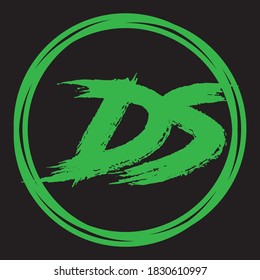DS Letter Logo Design Creative Icon Modern Letters Vector Logo