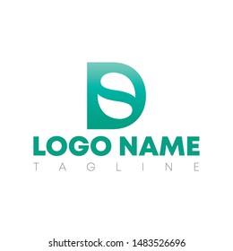 DS Letter logo design template for personal and commercial use