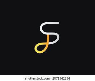 Vector de plantilla de diseño de logotipo de carta DS