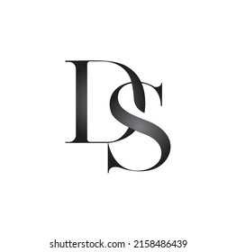 DS Letter Logo Design Vector