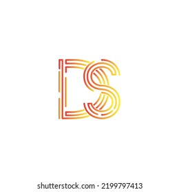 Ds Letter Logo Design Vector