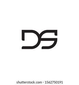 DS letter logo template vector icon design
