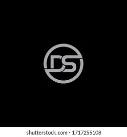 DS logo design. Vector illustration.