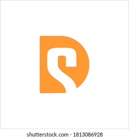 DS logo design vector sign