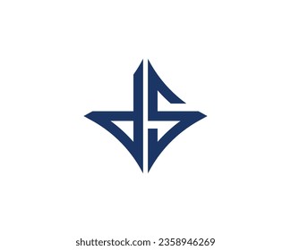 DS logo design vector template