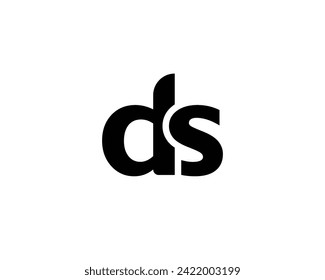 DS logo design vector template