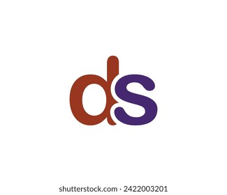 DS logo design vector template