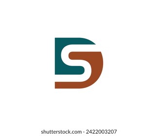 DS logo design vector template