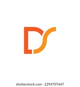 Logotipo DS, Monograma DS, Logotipo DS inicial, logotipo DS de la letra, icono, vector, Eps