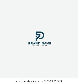 DS Logo. Vector Graphic Branding Letter Element. White Background