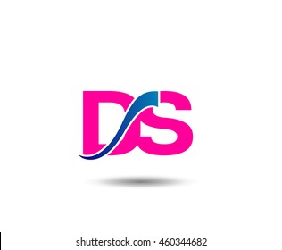 DS Logo. Vector Graphic Branding Letter Element

