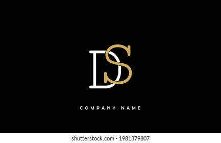 DS, SD Alphabet Letters Logo Monogram