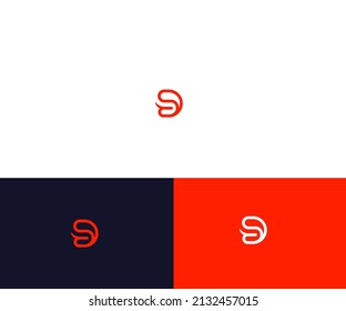 DS, SD, D Letter  Logo  Design vector Template