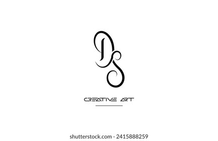 DS, SD, D, S abstract letters logo monogram
