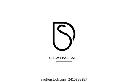 DS, SD, D, S abstract letters logo monogram