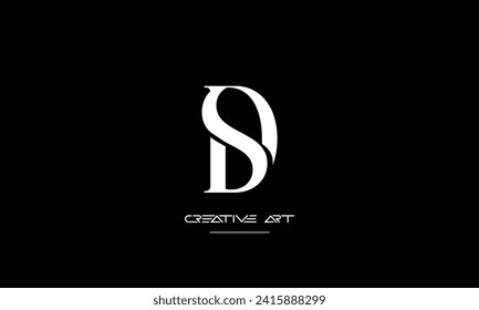 DS, SD, D, S abstract letters logo monogram