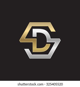 DS SD initial logo, hexagon S shape logo