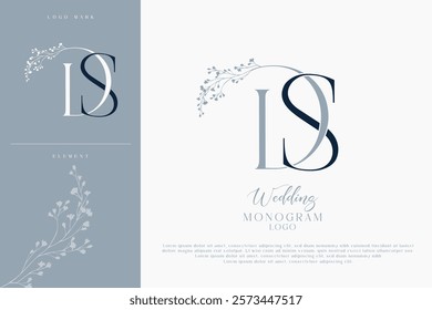 DS SD Initial Wedding Logo Monogram